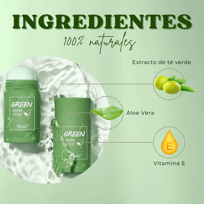 2x1✅😍 Green Mask™ | Mascarilla Té Verde Efecto 10 Minutos🔥