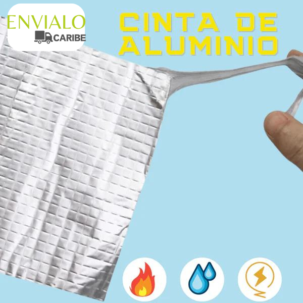 CINTA AHDESIVA DE ALUMINIO - DESPREOCUPATE POR LAS FUGAS 💧❌🌟